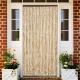   Insect Screen Curtain and Light Brown Chenille   Insect Screen Curtain and