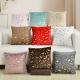 Short-pile Gold-stamped Gift Cushion For The Sofa