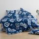 Cotton Flower Four-Piece Bed Sheet  Duvet Cover  And Fitted Sheet Set For Bedding