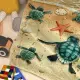 Sea Turtle Flannal Throw Blanket For Teens Boys Men Many Sea Turtle Pattern Blanket Soft Flannal Throw Blanket 50x60 Inches For Couch Bed And Sofa