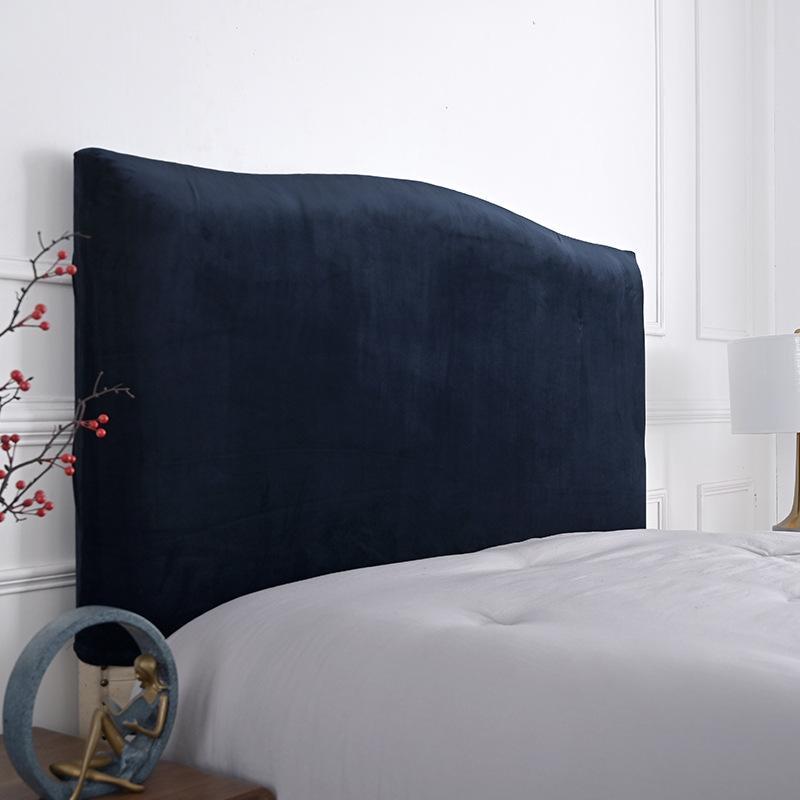 Household Solid Color Elastic Dustproof Bedside Protective Cover