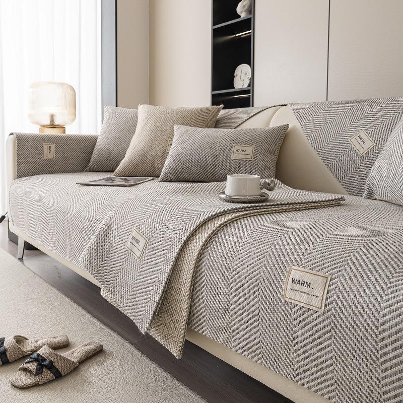 Imitation Cotton And Linen Four Seasons Universal Non-slip Sofa Cover