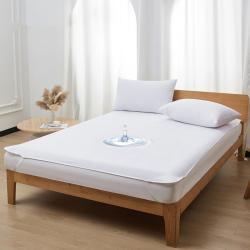 Towel Cloth Lace-up Waterproof Mattress Protector Solid Color Bedspread