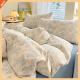 Super Soft Glutinous Clouds Cotton Four-piece Set Washed