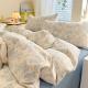 Super Soft Glutinous Clouds Cotton Four-piece Set Washed