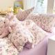 Super Soft Glutinous Clouds Cotton Four-piece Set Washed