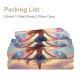 Rainbow Girly 4 Piece Flat Sheets Set, Butterfly Bed Set With 1 Fitted Sheet 1 Flat Sheet 2 Pillowcases, Rainbow