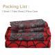 4PCS Gamer Bed Sheet Set, Red Bedding Set, Spider Web, 1 Flat Sheet,1 Fitted Sheet, 2 Pillow Cases