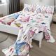 Christmas Flat Sheet Set Xmas Snowman Bed Sheets For Kids Teen Girls Winter Snowflakes Christmas Decor Bedding Set 1 Flat Sheet 1 Fitted Sheet & 2 Pillowcases