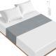 Grounding Bed Sheet With Silver Fiber Anti-static Bed Flag