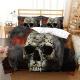 3D Digital Print Three Or Four-Piece Skull Pillowcase And Duvet Cover Set