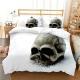 3D Digital Print Three Or Four-Piece Skull Pillowcase And Duvet Cover Set