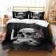 3D Digital Print Three Or Four-Piece Skull Pillowcase And Duvet Cover Set