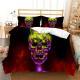 3D Digital Print Three Or Four-Piece Skull Pillowcase And Duvet Cover Set