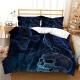 3D Digital Print Three Or Four-Piece Skull Pillowcase And Duvet Cover Set