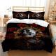 3D Digital Print Three Or Four-Piece Skull Pillowcase And Duvet Cover Set