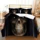 3D Digital Print Three Or Four-Piece Skull Pillowcase And Duvet Cover Set