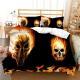 3D Digital Print Three Or Four-Piece Skull Pillowcase And Duvet Cover Set