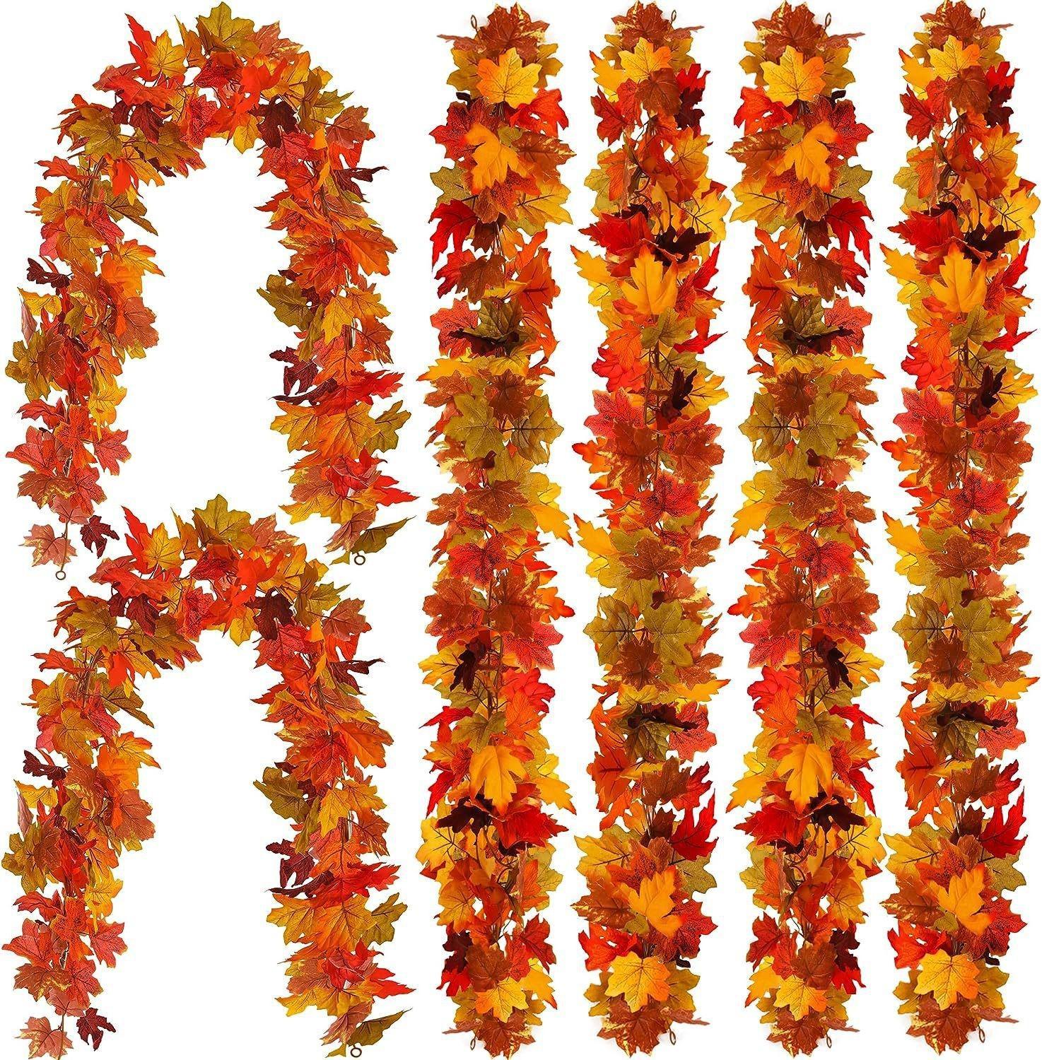 Autumn Decorative Rattan-B Maple Leaf-1 pack - Option1