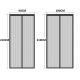 Soft Screen Window Curtain Magnetic Stripe Summer Door Curtain With Velcro Pushpin