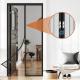 Soft Screen Window Curtain Magnetic Stripe Summer Door Curtain With Velcro Pushpin