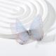 DIY Handmade Double-layer Mesh Laminate Double Diamond Mesh Floral Print Butterfly Jewelry Headdress