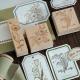 Fresh And Retro Flower Wooden Stamp Artistic Flower Notebook Diy Decorative Material Wooden Seal
