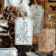 Fresh And Retro Flower Wooden Stamp Artistic Flower Notebook Diy Decorative Material Wooden Seal
