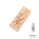 Fresh And Retro Flower Wooden Stamp Artistic Flower Notebook Diy Decorative Material Wooden Seal