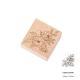 Fresh And Retro Flower Wooden Stamp Artistic Flower Notebook Diy Decorative Material Wooden Seal