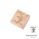 Fresh And Retro Flower Wooden Stamp Artistic Flower Notebook Diy Decorative Material Wooden Seal