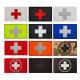 Red Cross Badge Medical First Aid Patch IR Reflective Embroidered Cloth Stickers