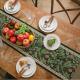 Yiman Qiyun Spring Table Runner Botanical Long Table RunnerJacquard Living Room Tea Runner
