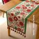 Yiman Qiyun Spring Table Runner Botanical Long Table RunnerJacquard Living Room Tea Runner