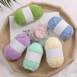 50-gram White-label Milk Cotton Yarn
