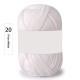 50-gram White-label Milk Cotton Yarn