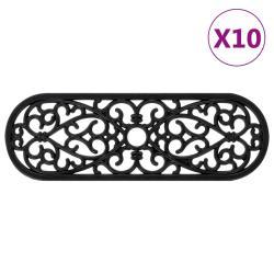   Stair Treads, 10 pcs, 25x75 cm, Rubber