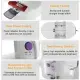 Electric Sewing Machine Portable 2 Speed Overlock Foot W/ Foot Pedal LED Light