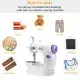 Electric Sewing Machine Portable 2 Speed Overlock Foot W/ Foot Pedal LED Light