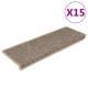   Self-Adhesive Stair Mats, Sisal Look, 15 Pieces, 65x  