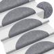   Self-Adhesive Stair Treads, 15 Pieces, 56x Light Brown, Semicircular