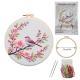 Embroidered Flower Cat Bird Rabbit Series Material Package