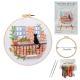 Cat Landscape Embroidery Kit Material Package