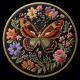 Embroidery Diy Butterfly Handmade Cloth Art Material Kit Kit