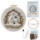 Christmas White Nativity Embroidery Material Kit