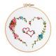 Diy Embroidery Kit Heart-to-heart Love Valentines Day Handmade Embroidery Material Package