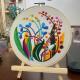 Handmade Diy Hanging Painting Three-dimensional Flower Sewing Kit