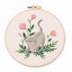 Cat Embroidery Pattern Diy Material Package Kit