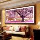 Cross Living Room Forest Landscape Painting Flowers Blooming Rich Trees Place Of First Love