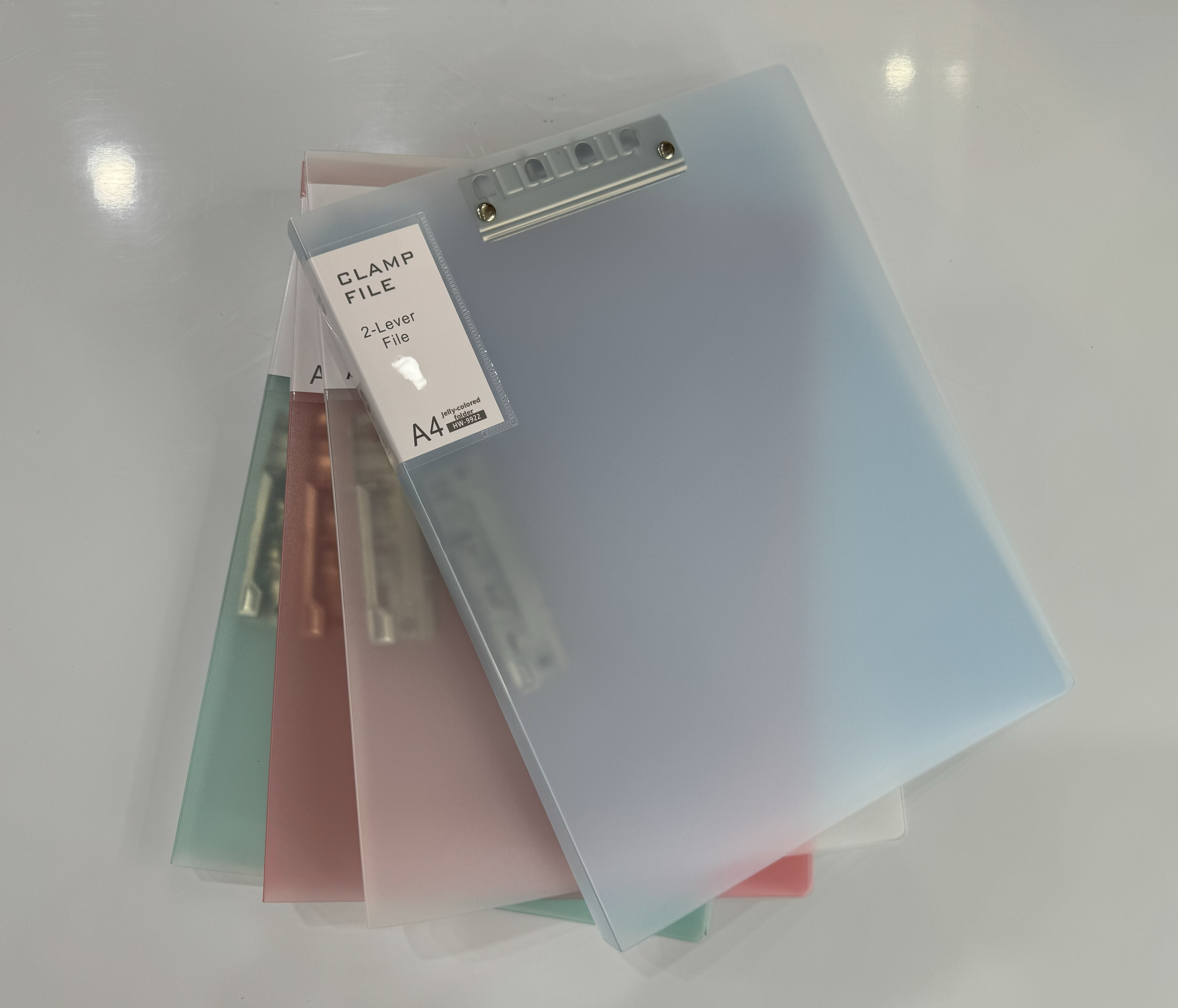 Music score folder-jelly color style-double clip-random color-A4-1 piece - Option1